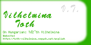 vilhelmina toth business card